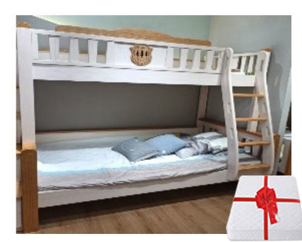 CHAMBRE A COUCHER ENFANT 120X190 REF 523/520 SUPERPOSEE BLANC/BEIGE