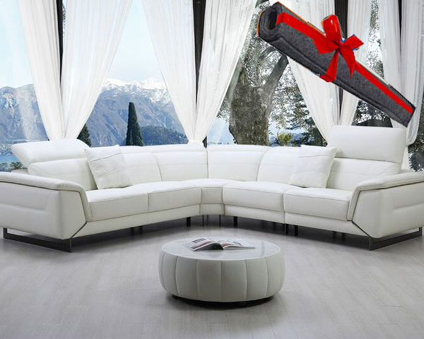 salon angle en cuir l 808