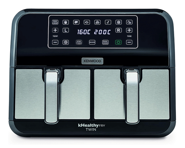 AIR FRYER KENWOOD 8L/3,4KG COULEUR INOX NOIR