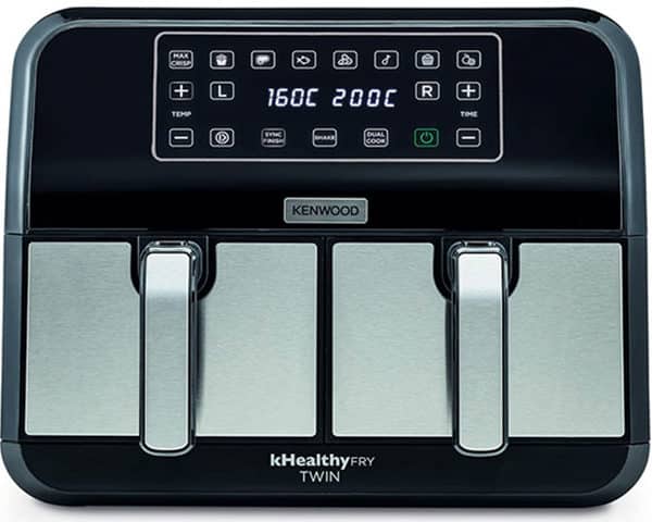 AIR FRYER KENWOOD 8L/3,4KG COULEUR INOX NOIR