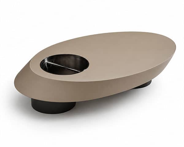 TABLE BASSE REF 5018 BEIGE/NOIR 132X80