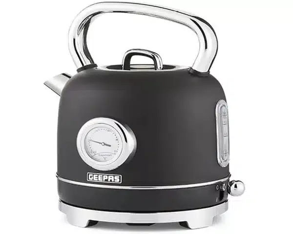 BOUILLOIRE ELECTRIQUE AVEC THERMOMETRE 1.8L GEEPAS NOIRE