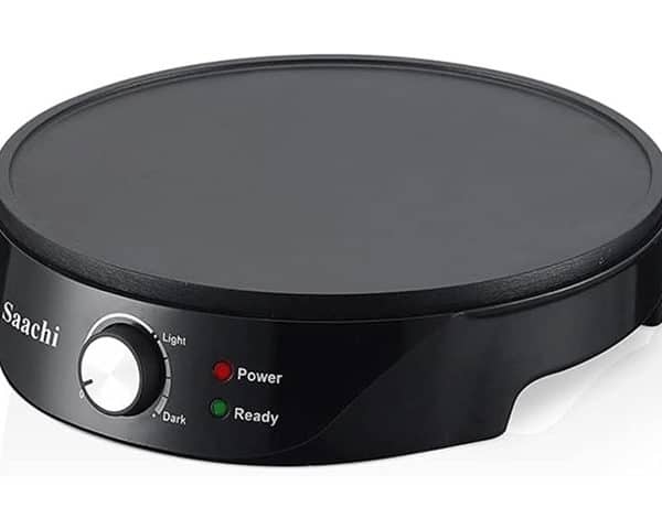 CREPIERE ELECTRIQUE SAACHI NL-CM-1863 DIAMETRE 30 INOX COULEUR NOIRE