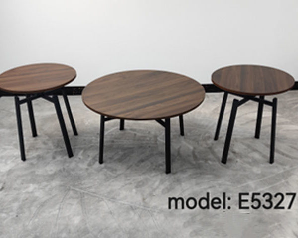 Promotion 3 TABLE BASSE REF E5327 SET DE 3 PCS MARRON 80X40