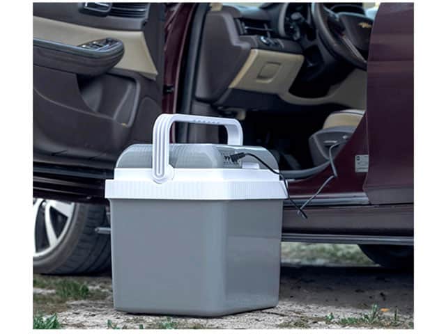 MINI REFRIGERATEUR VOITURE CHAUD/FROID GEEPAS 24LGRF63062 GRIS/BLANC