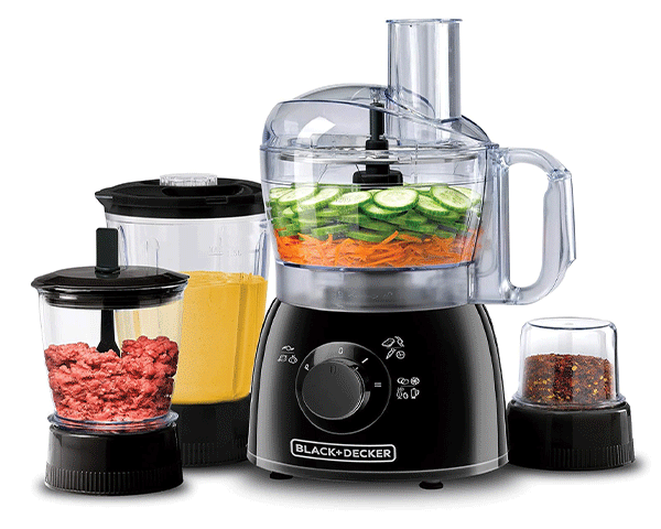 ROBOT MIXEUR MULTIFONCTION BLACK+DECKER 5EN1 1,2L /1,5L