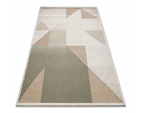 MOQUETTE 160*230 REF WP8602 VERT/BEIGE