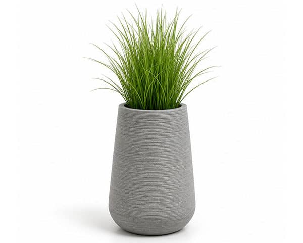 VASE DE DECORATION REF XK-8230C GRIS/BEIGE 42X42X70