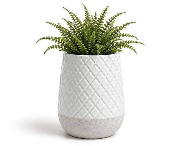 VASE DE DECORATION REF 21-1174C BLANC 45X45X61