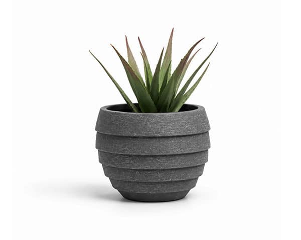 VASE DE DECORATION REF 21-1169C GRIS 50*50*50