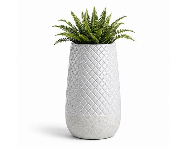 VASE DE DECORATION REF 21-1174B BLANC 48X48X81