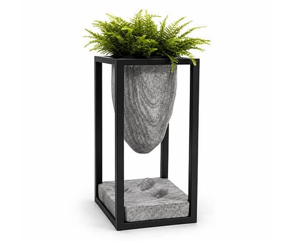 VASE DE DECORATION REF XK-5020C GRIS/NOIR 36*36*90