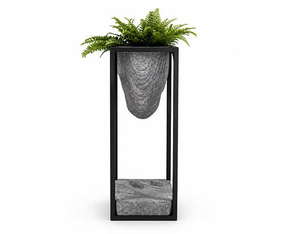 VASE DE DECORATION REF XK-5020B GRIS/NOIR 36*36*120
