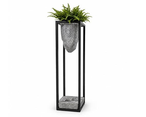 VASE DE DECORATION REF XK-5020A GRIS/NOIR 36*36*150