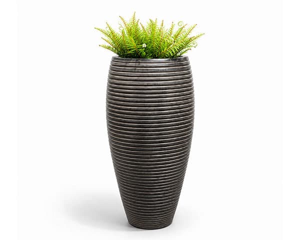 VASE DE DECORATION REF XK-8099A GRIS/MARRON 45X45X114