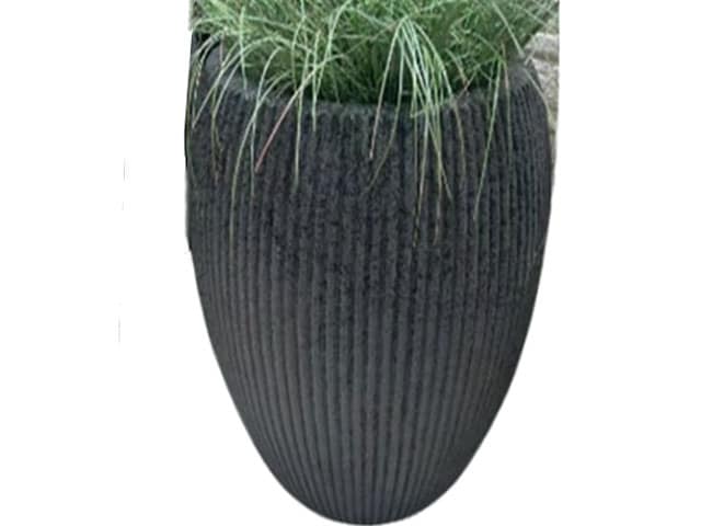 VASE DE DECORATION FLEURS REF XK-2012C GRIS 45X45X45