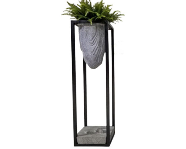 Promotion 8 VASE DE DECORATION FLEURS REF XK-5020A GRIS/NOIR 36*36*150