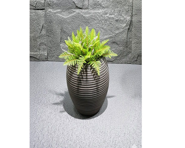 VASE DE DECORATION REF XK-8099B GRIS/MARRON 35X35X85