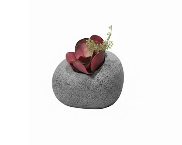 VASE DE DECORATION REF XK-8193C GRIS 50X32X19
