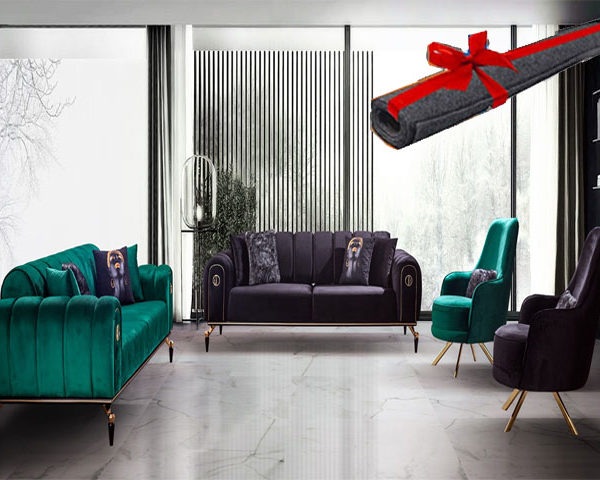 SALON EN TISSU 8 PLACES CANDY