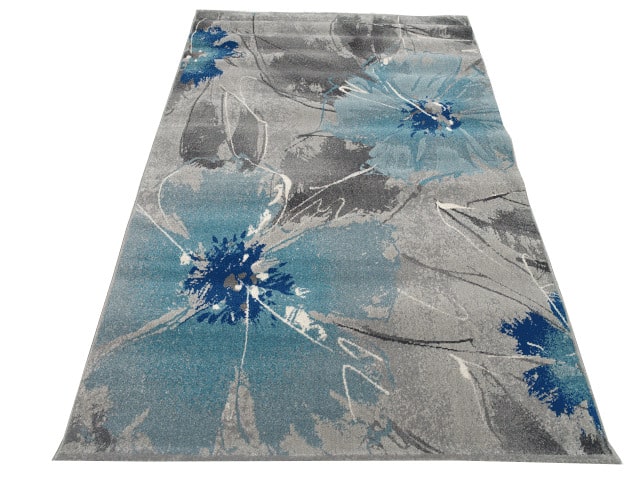 MOQUETTE 160*230 REF 112E GRIS/BLEU/VERT