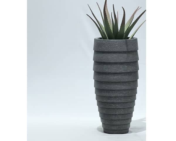 VASE DE DECORATION REF 21-1169B GRIS 46*46*9246X46X92