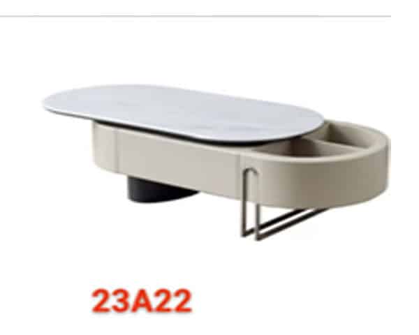 TABLE BASSE REF 23A22 BEIGE/GRIS/BLANC 120X68