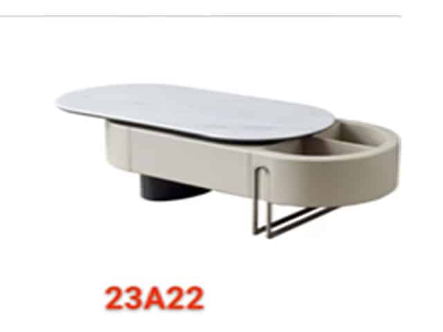 TABLE BASSE REF 23A22 BEIGE/GRIS/BLANC 120X68