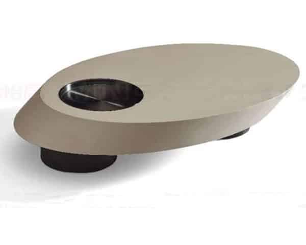 TABLE BASSE REF 5018 BEIGE/NOIR 132X80