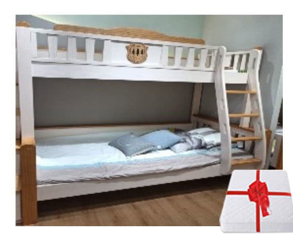 CHAMBRE A COUCHER ENFANT 120X190 REF 523/520 SUPERPOSEE BLANC/BEIGE