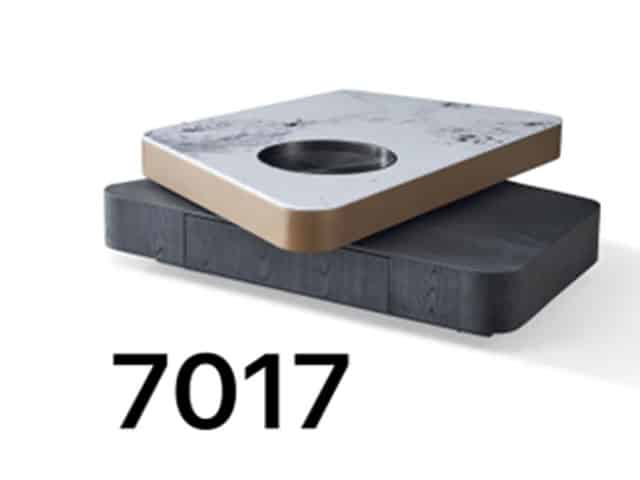 TABLE BASSE REF 7017 NOIR/ BEIGE /BLANC 120X68