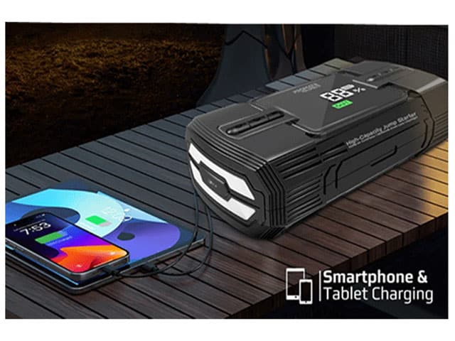 DEMARREUR ET COMPRESSEUR A AIR VEHICULE PROMATE 4IN1 1200A/12V