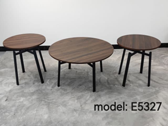 TABLE BASSE REF E5327 SET DE 3 PCS MARRON 80X40
