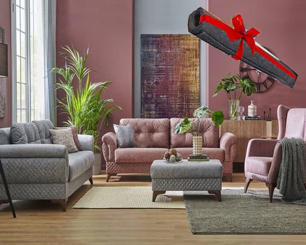 salon polla en tissu