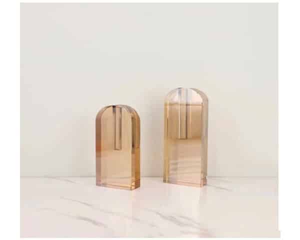 VASE DE DECORATION SET DE 2 PCS REF 09 COULEUR ROSE Z