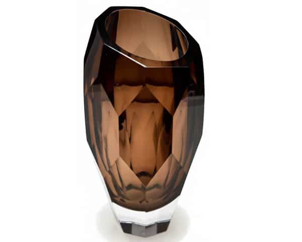 VASE DE DECORATION REF 1-113H COULEUR DOREE/ ARGENTE