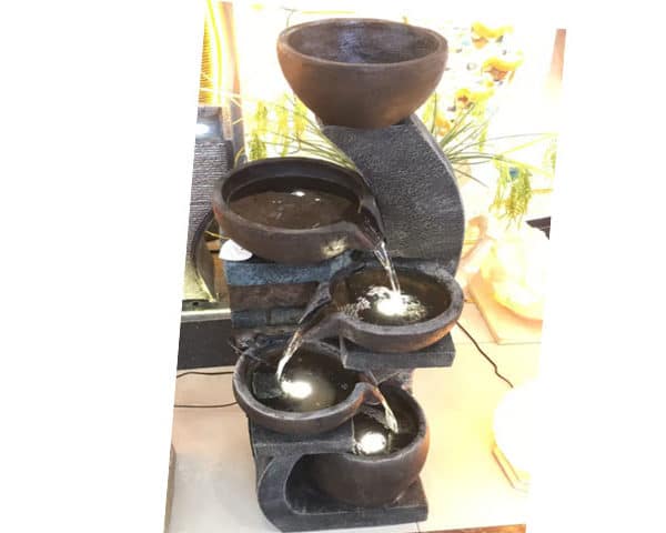 FONTAINE DE JARDIN 24088 COULEUR NOIR 43X39X103