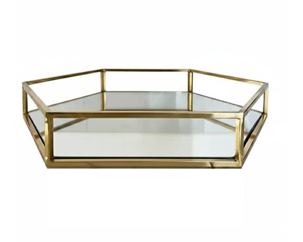 VASE DE DECORATION REF 6020 COULEUR DORE/ 36*36*32