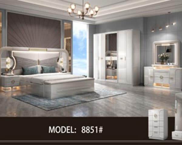 CHAMBRE A COUCHER REF 8851 BLANC/DORE 2500*600*2300 Z