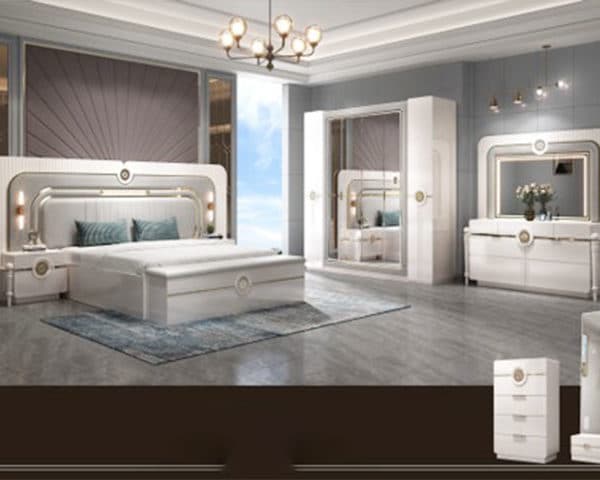 CHAMBRE A COUCHER REF 8852 BEIGE/DORE 2500*600*2300 Z