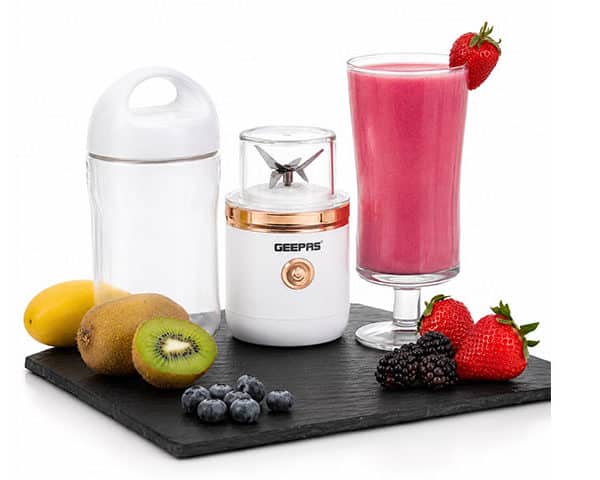 MIXEUR PORTABLE 420ML GEEPAS PLASTIQUE GSB44058 BLANC/DORE