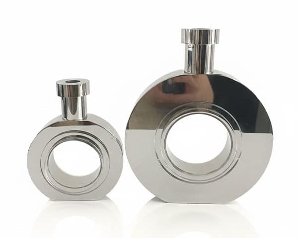 VASE DE DECORATION SET DE 2 PCS REF 16 COULEUR ARGENTE Z