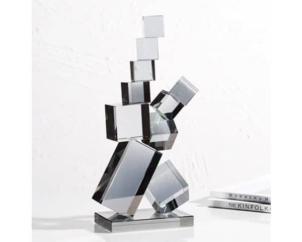 VASE DE DECORATION PM REF 24 COULEUR ARGENTE