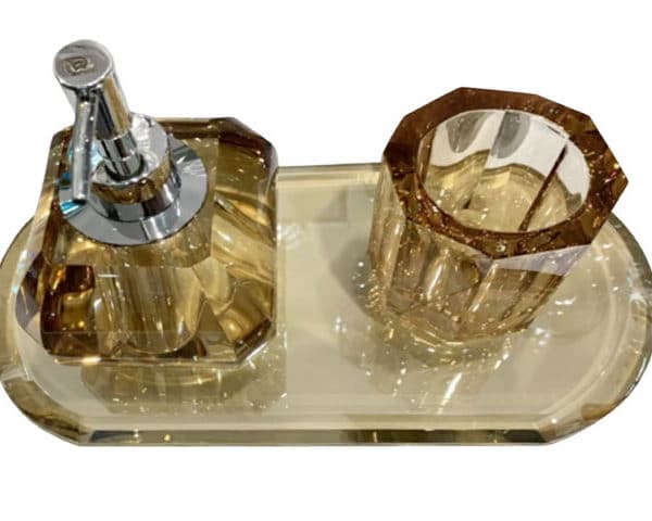 VASE DE DECORATION SET DE 3 PCS REF 32 COULEUR DORE Z