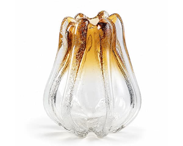 VASE DE DECORATION REF 26 COULEUR DOREE/ARGENTE