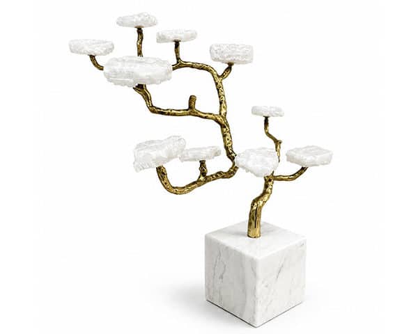 VASE DE DECORATION REF T-2915 COULEUR DORE/BLANC37*33*35