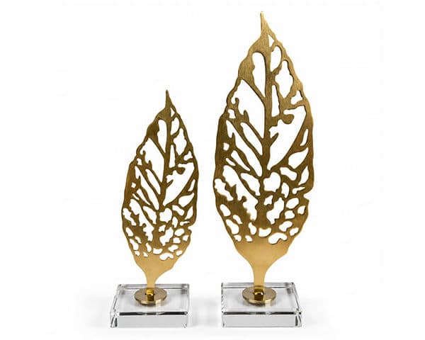 VASE DE DECORATION SET DE 2 PCS REF 503A 503B DORE Z