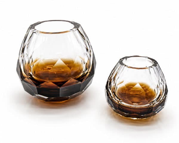 VASE DE DECORATION SET DE 2 PCS REF HH 609/AK HH 608/AK DORE/ARGENT Z