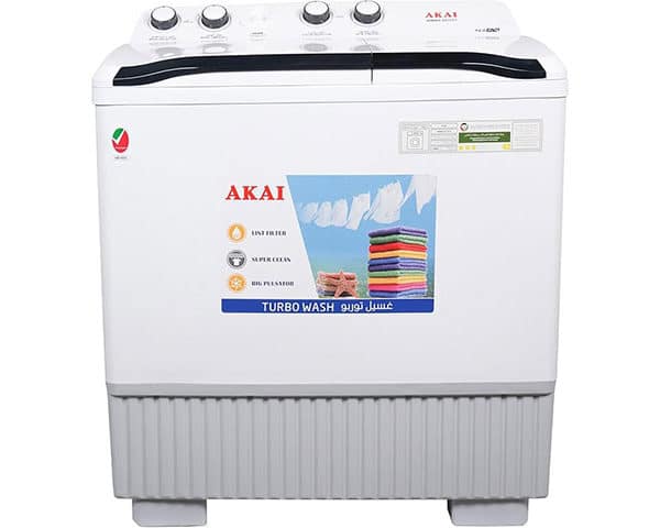 MACHINE A LAVER 12KGS AKAI SEMI AUTOMATIC X012TT GRISE/BLANC 58*62*98