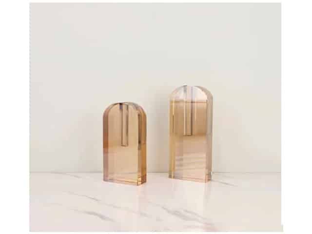 VASE DE DECORATION SET DE 2 PCS REF 09 COULEUR ROSE Z